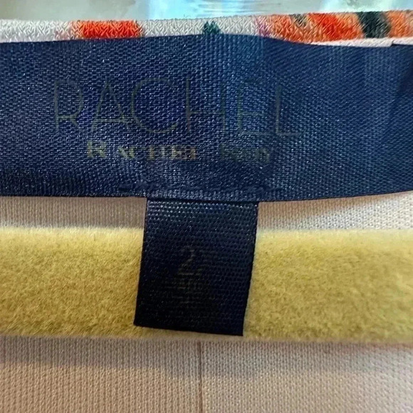 Rachel Roy | Blush Light Pink Floral V-Neck Midi Dress Plus Size 2X - Picture 7 of 10